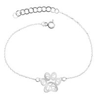 Bransoletka na Rękę Ażurowe Łapa Łapka Kota Psa 20 cm Srebro 925