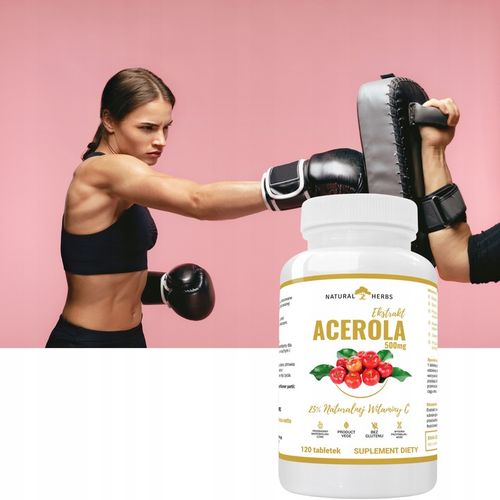 EKSTRAKT ACEROLA 500mg Naturalna Witamina C 120tab na Arena.pl