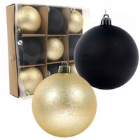 Bombki Choinkowe duże 8cm Plastikowe Bombka 9szt Zestaw Bombek Choinkowych