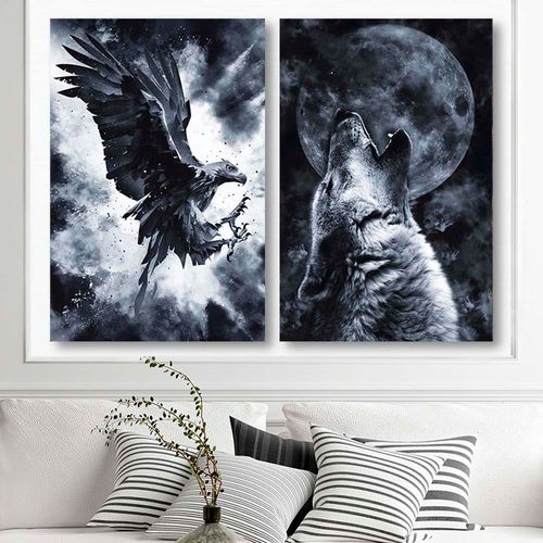Obraz na płótnie – Canvas, Lecący orzeł 50x70 na Arena.pl