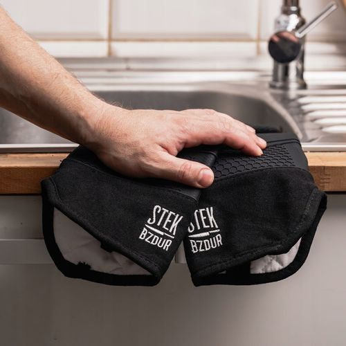 Rękawice Kuchenne Grillowe Stek Bzdur Silikonowe Żaroodporne Długie na Arena.pl