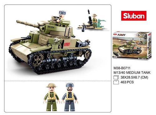 KLOCKI SLUBAN WWII Czołg Wojskowy Armia M13/40 463 kompatybilne z LEG COB na Arena.pl