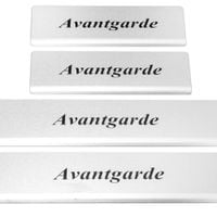 Listwa progowa MERCEDES C W205 AVANTGARDE Stal nierdzewna 304 mat z czarnym