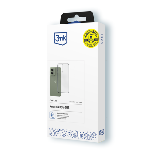 motorola moto g55 5g - 3mk clear case na Arena.pl