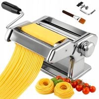 MASZYNKA DO PASTY RĘCZNA 7 GRUBOŚCI STAL NIERDZEWNA DO SPAGHETTI FETTUCCINE