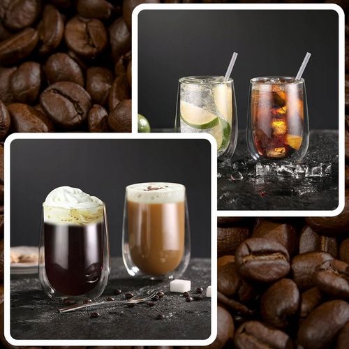 6x SZKLANKI TERMICZNE DO KAWY HERATY DRINKÓW WHISKEY 350ML MROŻONE LODY na Arena.pl