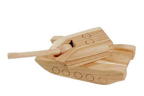 Drewniany model czołgu "Abrams" na Arena.pl