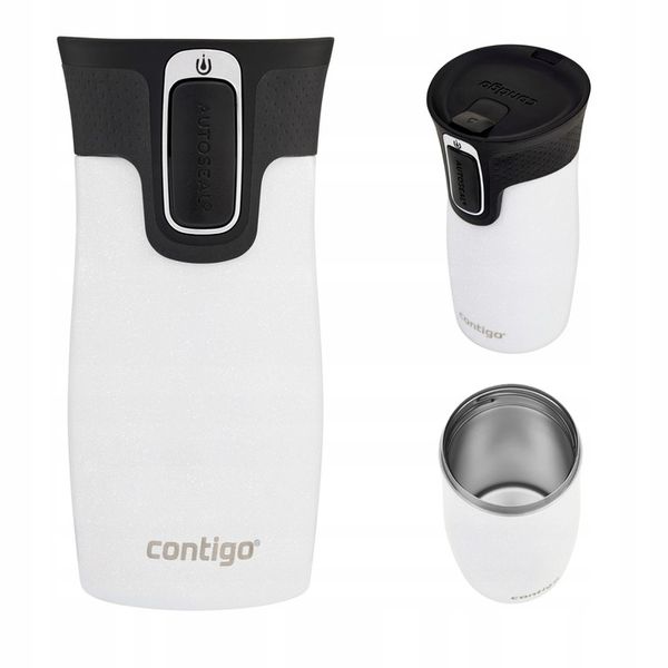 Kubek termiczny Contigo West Loop Mini 300ml - Biały metalik zdjęcie 1