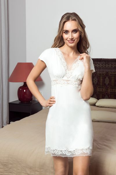 Tracy koszulka nocna ecru M zdjęcie 2