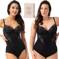 Wygodne BODY WYSZCZUPLAJĄCE modelujące GORSENIA G184 LIVIA czarne