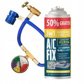 ZESTAW 3w1 OLEJ + USZCZELNIACZ GAZ 626 GRAMÓW R134a + PRZEWÓD z MANOMETREM