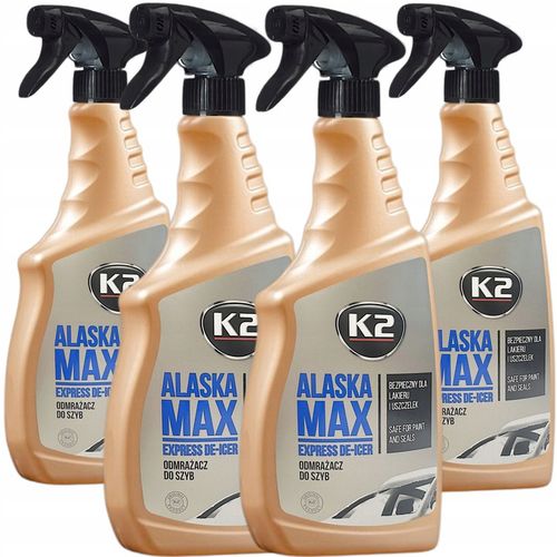 4x Odmrażacz Do Szyb Samochodowych Zestaw K2 Alaska Max 700 ml Zimowy Płyn na Arena.pl