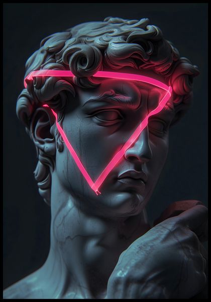Plakat 68x98cm Neonowy Renesans zdjęcie 2