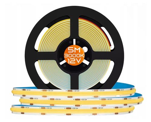 Taśma LED COB 12V 5M rolki NEON pasek linia ciepła 900lm/m 9W/m mocna na Arena.pl