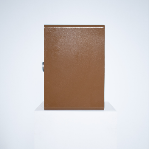 Pancerny Domowy Sejf Biometryczny Na Odcisk Palca 45x38x32 cm Brązowy na Arena.pl