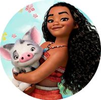 Opłatek na tort Urodziny Vaiana Skarb Oceanu