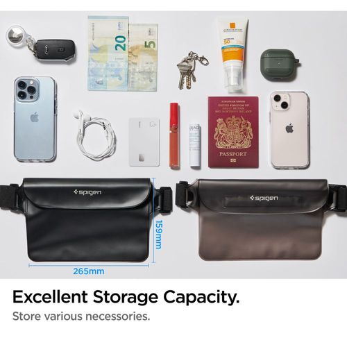 SPIGEN A620 UNIVERSAL WATERPROOF WAIST BAG BLACK na Arena.pl