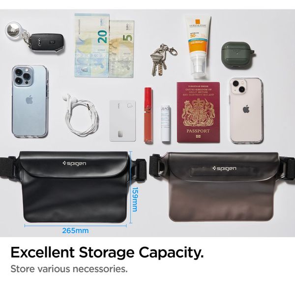 SPIGEN A620 UNIVERSAL WATERPROOF WAIST BAG BLACK zdjęcie 7