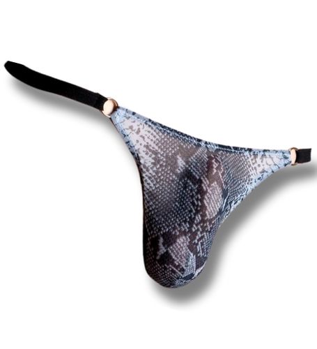 Wężowe stringi męskie S-L na Arena.pl