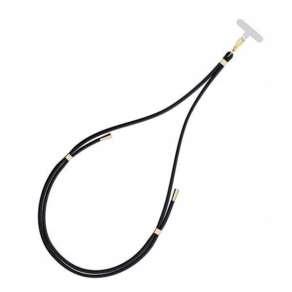 3MK EasyClip Black (gold) Smycz do telefonu zdjęcie 9