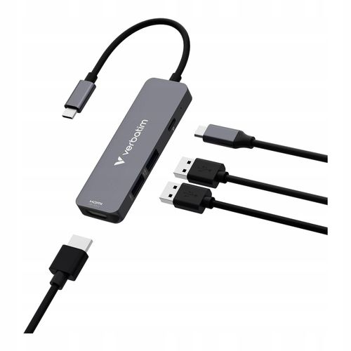 Hub USB Verbatim USB-C Essentials Multiport Hub 4 Port na Arena.pl