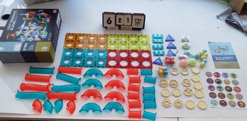 KLOCKI MAGNETYCZNE KONSTRUKCYJNE EDUKACYJNE ZESTAW 110EL PANELE 3D ŚWIECĄCY na Arena.pl