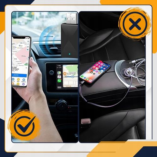 MINI ADAPTER ANDROID AUTO BEZPRZEWODOWY CARPLAY WIFI BLUETOOTH + USB C na Arena.pl
