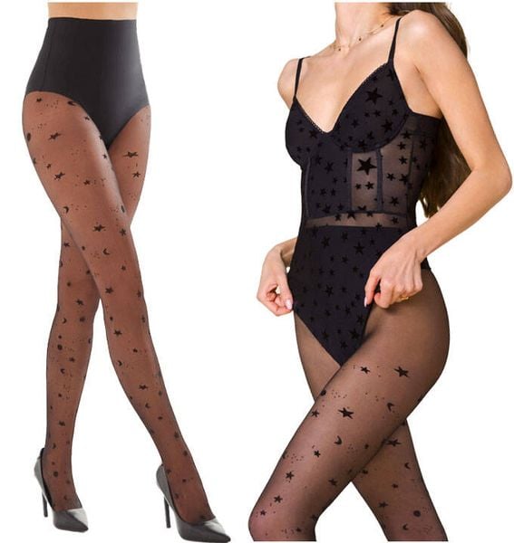 Rajstopy Cosmos Gwiazdki Gabriella 459 Nero 2 zdjęcie 3