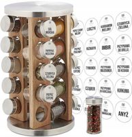 Stojak na przyprawy PRZYPRAWNIK obrotowy +NAKLEJKI