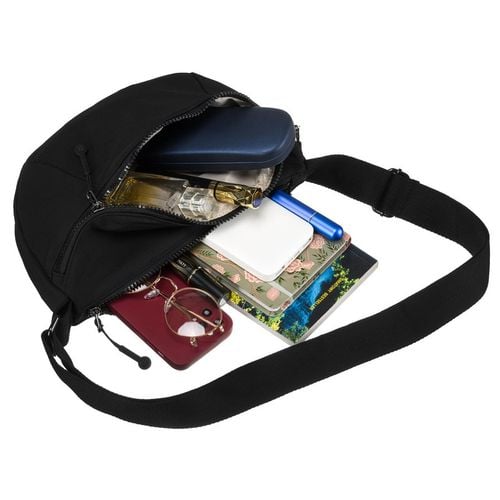 pojemna nerka damska z poliestru w czarnym kolorze - peterson na Arena.pl