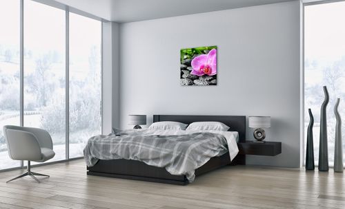 Obraz Na Płótnie - Storczyk Kamień - 60X60 Cm - Ac60X60-2165 na Arena.pl