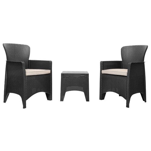 ZESTAW MEBLI OGRODOWYCH LONGWELL TECHNORATTAN POLIPROPYLEN na Arena.pl