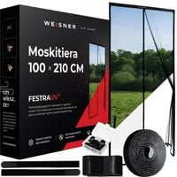 Weisner| Moskitiera Magnetyczna Drzwi Balkonowe Tarasowe Wymiar 100 x