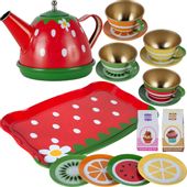Zestaw do Herbatki Serwis Metalowy do Zabawy 16el