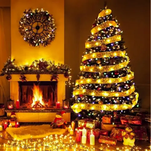 Lampki Świąteczne 500 Led Choinkowe Dekoracyjne IP44 Zewnętrzne 32m RGB na Arena.pl