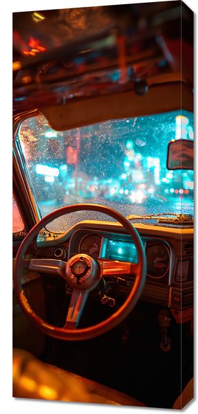 Obraz 40x90cm Nocny Kierowca zdjęcie 1