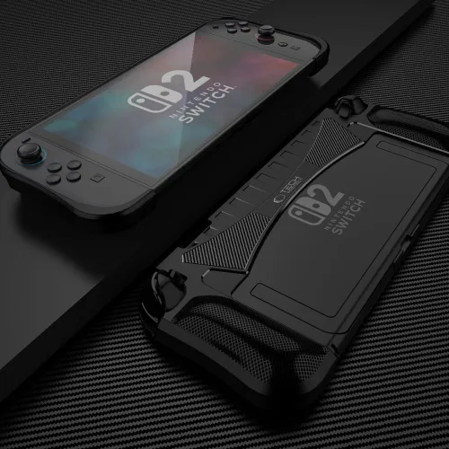 Etui Tech-Protect TPUCarbon na Nintendo Switch 2 - czarne na Arena.pl