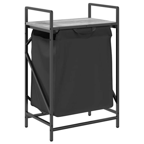 Kosz na pranie 1 komora z półką, szary dąb sonoma na Arena.pl