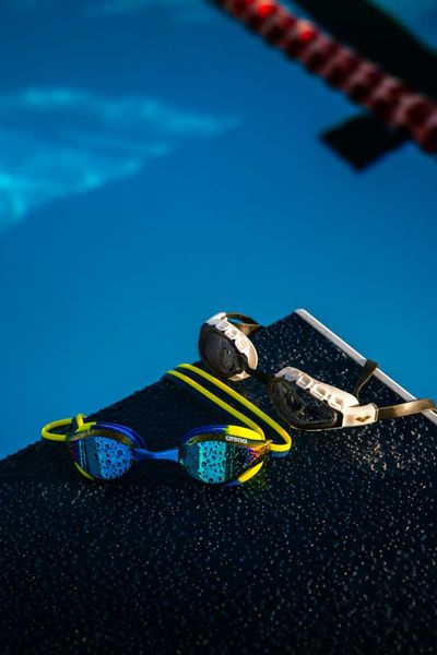 ARENA OKULARY JUNIOR PYTHON MIRROR BLUE BLUE LIME 011007/120 zdjęcie 12