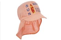 Pupill Havana czapka z osłoną karku legionistka na lato pomarańczowa 44-46