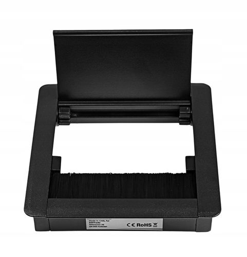 Przepust przelotka ze szczotką na kable przewody do blatu SPS-G01B na Arena.pl