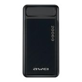 Powerbank Awei P6K 20000mAh 2xUSB 1xUSB-C 1xmicroUSB czarny
