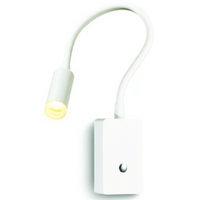 Lampa ścienna Sulta 6232A1302 Elkim LED 3W 6000K na wysięgniku biała