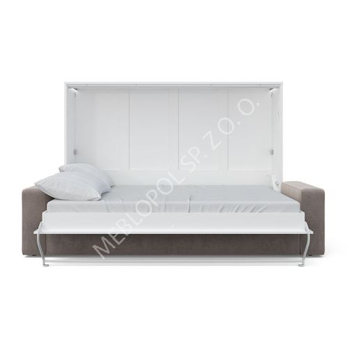 PÓŁKOTAPCZAN MEBLOPOL 140H poziomy BIAŁY/BIAŁY POŁYSK - DUŻY WYBÓR TKANIN na Arena.pl