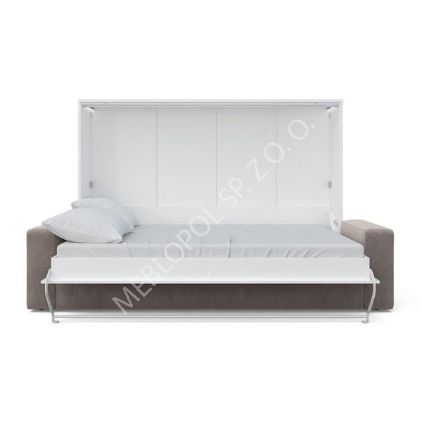 PÓŁKOTAPCZAN MEBLOPOL 140H poziomy BIAŁY/BIAŁY POŁYSK - DUŻY WYBÓR TKANIN zdjęcie 8