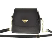 torebka listonoszka laura biaggi – klasyczna elegancja w kolorze black