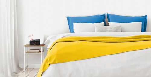 Zegar RadioBudzik Radio FM z Projektorem Czasu Godziny na Ścianie Budzik na Arena.pl