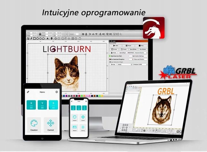 Nowa grawerka laserowa Twotrees TTS-55 Pro 5.5W 30000mm/min ploter tnący zdjęcie 4