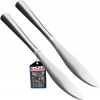 NOŻE KUCHENNE OBIADOWE 2x STAL NIERDZEWNA SZTUĆCE