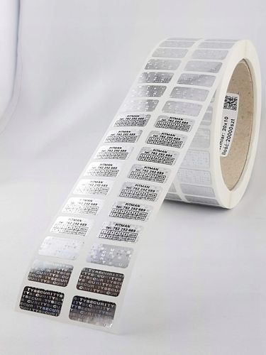 PLOMBA HOLOGRAM SECURITY VOID 20*10 mm - 1000 szt na Arena.pl